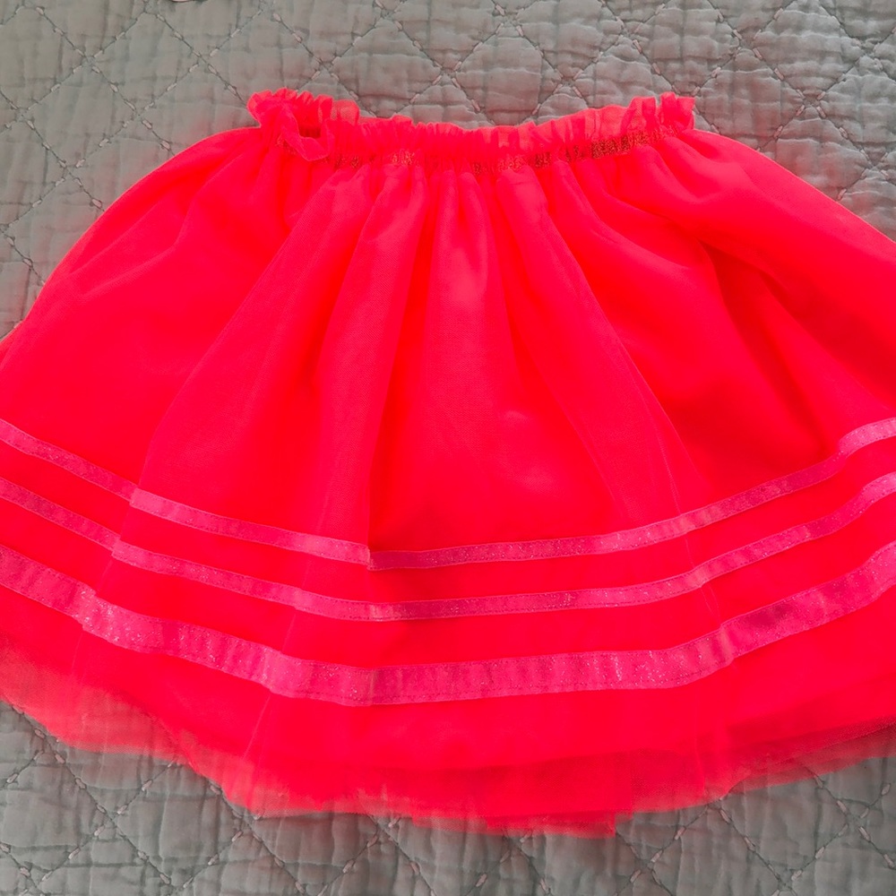 Girls pink tulle skirt size 8